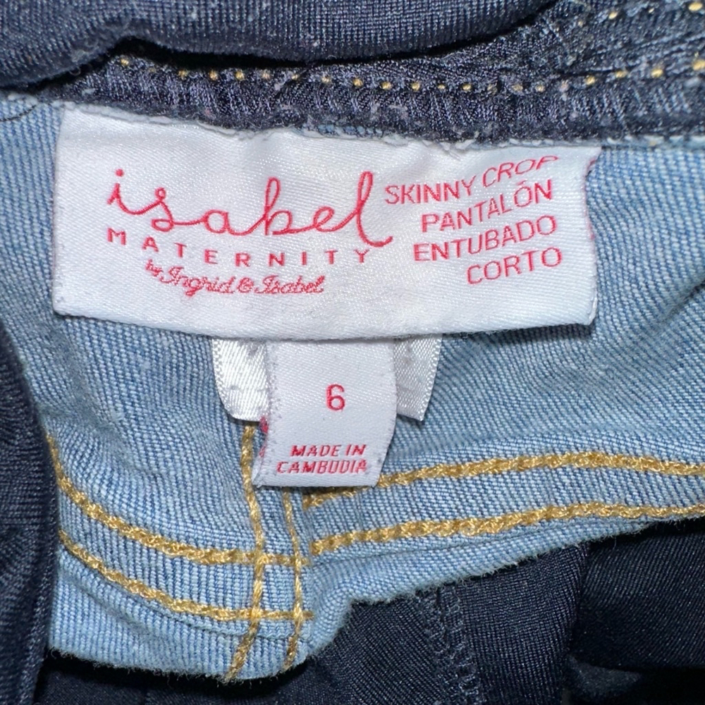 Women's Isabel Maternity Jeans Size 6 Blue - Picture 7 of 8